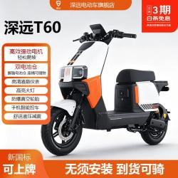 SYUAN T60新国标电动自行车家用通勤代步外卖骑手跑单出行可上牌长续航轻便 48V12A （可上牌款）