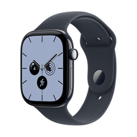 Apple Watch Series 12 eSIM版 46mm夜蓝色陶瓷壳海军蓝表带智能手表