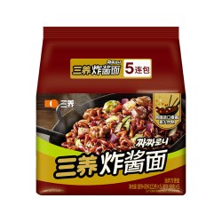 三养 韩式炸酱面拌面122g*5