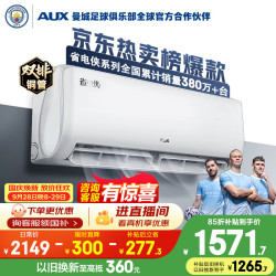 奥克斯 空调 省电侠 大1.5匹 新一级能效外机双排纯铜管 防直吹 变频冷暖KFR-35GW/BpR3AQS1(B1)