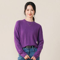 春竹 品牌官方正品25新款圆领毛衣气质针织衫女士减龄100%羊毛衫