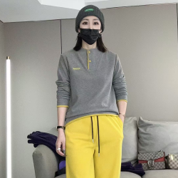 0311冬款新品圆领扣时尚百搭显瘦女款上衣