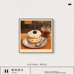 美拉德风猫咪复古装饰画