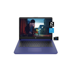 惠普 14 Laptop 触摸屏笔记本电脑 14英寸4+64G Win10系统2021年新款 蓝色