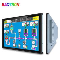 BAOTRON 工业显示器触控屏内嵌显示器电容触摸屏壁挂显示器车载医疗显示器电梯广告显示屏 18.5英寸高分触摸显示器（1920*1080） 金属外壳纯平面款