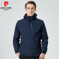 皮尔·卡丹 三合一可拆卸加绒加厚户冲锋衣