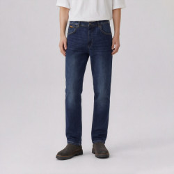 Wrangler 男式牛仔裤春夏百搭牛仔裤 中蓝色    32  /30(W32L30)