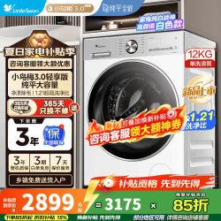 小天鹅 小乌梅3.0轻享版 TG12VE10PRO 滚筒洗衣机 12kg 白色