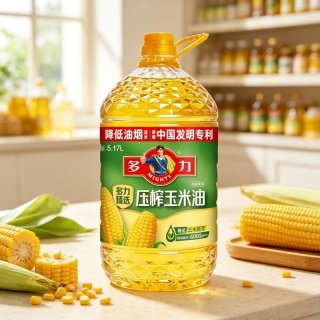 多力 臻选玉米油5.17L桶装非转基因物理压榨家用炒菜烘焙食用油