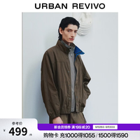 UR UR2026秋季新款男装气质时尚立领哈灵顿夹克外套UMF160044 深棕色 S