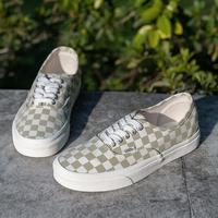 VANS 官方 vans校园Authentic奶茶色棋盘格元气清新板鞋
