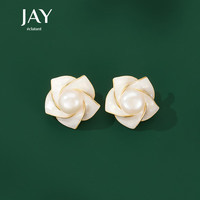 JAY 花朵耳钉 女士轻奢款设计耳环