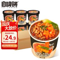 自嗨锅 冲泡系列 蜀香酸辣粉106g*6桶超值组合 方便速食食品冲泡即食免煮