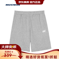 斯凯奇 男士夏季舒适运动针织短裤FHL222M029-004F L