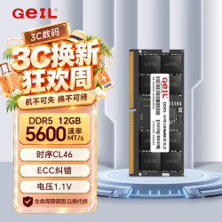 GeIL 千禧系列 DDR5-5600 12GB 笔记本内存条