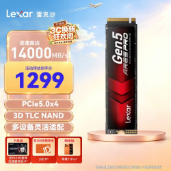 雷克沙 高速14000MB/s传输 SSD固态硬盘  1TB