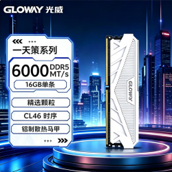 光威 马甲内存DDR5 16G 24G 32G 4800 5600 6000 6400MHz 天策/龙武系列 精选颗粒台式机内存条 6000MHz天策-白 16GB 1条