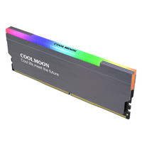 COOLMOON 内存条发光散热马甲散热片ARGB神光同步AURA台式机内存散热器 RA1内存条马甲散热器