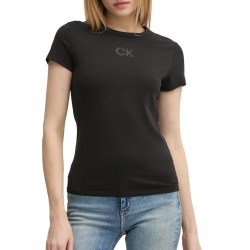 Calvin Klein ck 女士棉质圆领短袖T恤 K20K207974