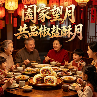 鲜丰春 苏式椒盐果仁月饼 传统糕点