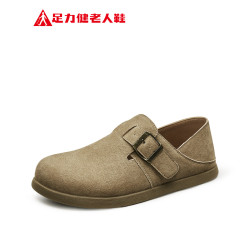 足力健 中老年妈妈鞋舒适柔软勃肯鞋 25352001D绿色