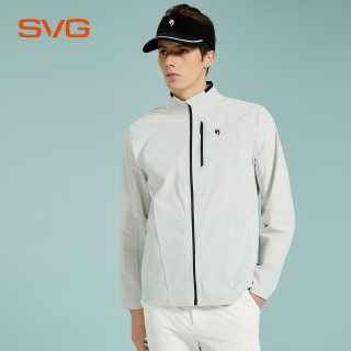 SUNVIEW GOLF svg高尔夫26秋季新款男士时尚休闲长袖外套拉链小立领运动上衣男