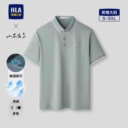 海澜之家 短袖POLO衫男26山不在高凉感短袖男夏