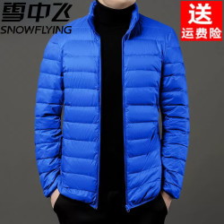 雪中飞 轻薄款羽绒服男短款商务立领2026秋冬季超轻便保暖内胆外套  立领 M 建议100-120斤 抢到就是赚
