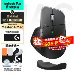 罗技 MX Master 4 8K电磁滚轮 黑色 无线鼠标