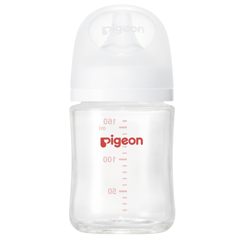 贝亲 AA186 宽口径防胀气 160ml S号奶嘴 玻璃奶瓶