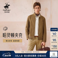 BEVERLY HILLS POLO CLUB 2026秋冬新款男士立领夹克休闲短款外套老钱风男装上衣 19深卡其 L /50