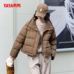 YAYA 鸭鸭 女士短款羽绒服 时尚休闲百搭保暖外套