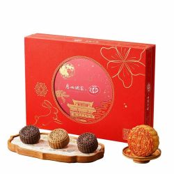 广州酒家 雀巢双味揽月月饼礼盒720g