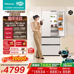 海信 大薄荷Pro系列 BCD-509E7SFZSD 自动制冰超薄零嵌入冰箱