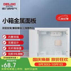 德力西 弱电箱 金属门带排插 300