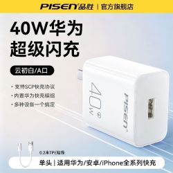 品胜 PD40W快充充电器+0.2米TPE短线套装
