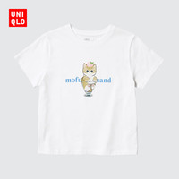 优衣库 mofusand UT/短袖T恤女装印花T恤485164 00 白色 S