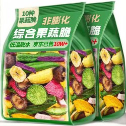 俏美味 10种果蔬脆500g混合水果蔬菜干蜜饯果干秋葵干脱水即食果蔬脆零食