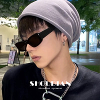 海边度假：欧美复古墨镜女方框太阳眼镜防晒显瘦高级感潮流拍照男士网红时尚