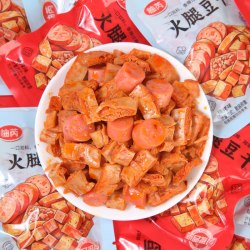 柚芮 火腿素肉豆干 香辣烧烤味 500g