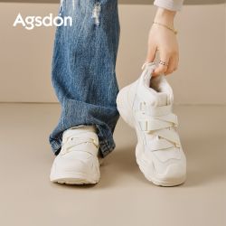 奥古狮登 厚底加绒老爹鞋女2025新款冬季爆款加厚保暖高帮运动鞋爆