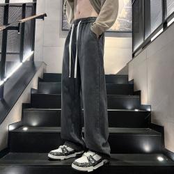 真维斯 牛仔裤男百搭时尚潮流系绳长裤秋冬款热销简约松紧腰牛仔长裤男