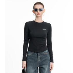 DKNY 美式长袖T恤女秋季舒适百搭打底衫上衣