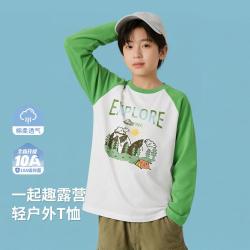 Classic Teddy 秋季儿童T恤男童长袖T恤户外休闲中大童上衣