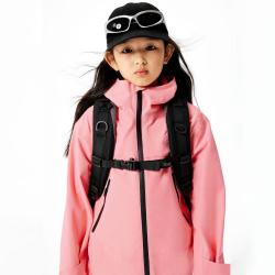 gxg.kids GXG童装春秋儿童拼色户外防水防风露营薄款冲锋衣