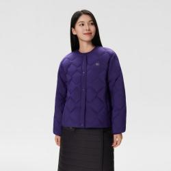 KOLON SPORT 羽绒衣女士SOTSOT波浪纹大口袋无领轻量羽绒服