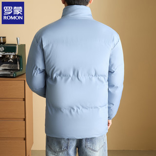 罗蒙 纯色短款棉衣 蓝色 2XL 男士棉服