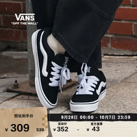 VANS 官方 Caldrone黑色美式复古胖胖鞋女鞋板鞋 黑色 37