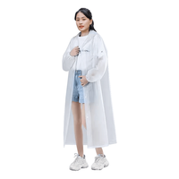 牧萌 一次性雨衣 透明白 成人款 1件装