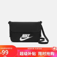 耐克 HERITAGE 单肩斜挎包 黑色 22x4x15cm DD7234-010